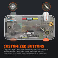 BIGBIG WON Mobile Gaming Triggers, Mobile Game Controllers Plug and Play for iOS and Android Phone 4.7-6.5 inches Game Trigger for PUBG/Fortnite/COD White (M1-1 Piece)