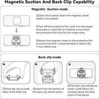 RedMagic 5 Magnetic Mobile Cooler for Gaming, 30W with CLIPS for Tablet and Mobile (LEBANON ONLY)