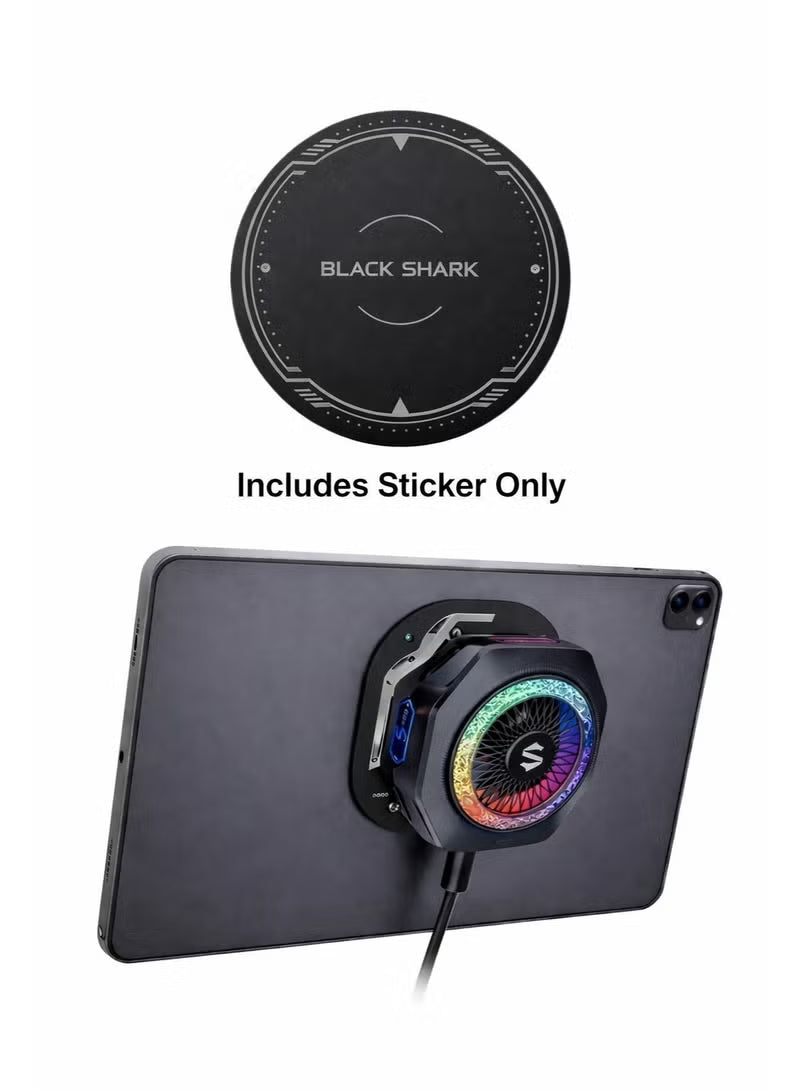 Magnetic Suction Sheet for Tablet Cooler by Black Shark, for Tablets, Thermally Conductive Steel Plate with Strong Adhesive, Compatible for Most Cooling Devices or Magnetic Attachments - for iPAD Pro, Xiaomi Pad, and many other Tablets