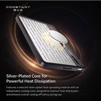 RedMagic Astra Cooling Protective Case and Cover By Coostart – Hollow Design for Heat Dissipation, Magnetic Support for Cooler Attachment, High-Transparency Clear Material, Shock-Resistant, Ultra-Thin and Lightweight for Gaming