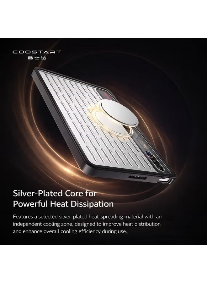 RedMagic Astra Cooling Protective Case and Cover By Coostart – Hollow Design for Heat Dissipation, Magnetic Support for Cooler Attachment, High-Transparency Clear Material, Shock-Resistant, Ultra-Thin and Lightweight for Gaming