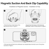 REDMAGIC Cooler 6 Pro + Magnetic Patch + Clip For Mobile/IPAd (UAE ONLY)