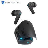 Machenike TH60 Gaming Earbuds TWS – Bluetooth 5.4, Ultra Low Latency Wireless Gaming AirPods, Dual Sound Modes (Gaming & Music), ENC Mic, IPX5 Water Resistant, Long Battery with Charging Case, USB-C Fast Charging – RedMagic, iPhone, iPad, Android, Samsung