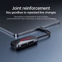 GS1 3-in-1 Mobile Gaming Sound Card USB-C to 3.5mm Headphone Jack Adapter Type C PD QC 60W Fast Charge Adapter Hi-Res Sound Card