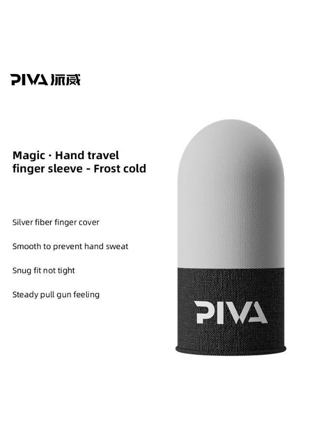 PIVA 10 Mobile Gaming Finger Sleeves – Frost Cold Silver Fiber Touchscreen Finger Cover for PUBG & FPS Games, Anti-Sweat, High Sensitivity, Smooth Control For RedMagic, iPhone, iPad, Samsung, Poco and Mobile Phones (5 Pairs / 10 PCS)
