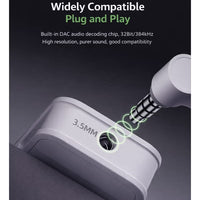 PIVA G41 4-in-1 Gaming Adapter & Converter, Type-C to 3.5mm Audio DAC 32Bit/384Khz & USB 2.0 Data Transfer Hub, PD 60W Fast Charging with Power Display, 480Mbps High-Speed, Compatible with RedMagic, iPad, iPhone, Samsung Mobile, Laptops, Mobile Phones