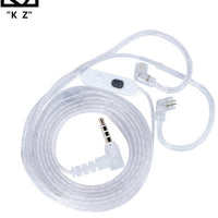 Z 47-42 AUX 0.78mm Pin Silver-Plated Upgrade Cable with Professional-Grade Dual Microphone Array for Full-Frequency Ultra-HD Voice, Compatible with KZ 0.78mm Pin Series in-Ear Headphones (3.5mm)