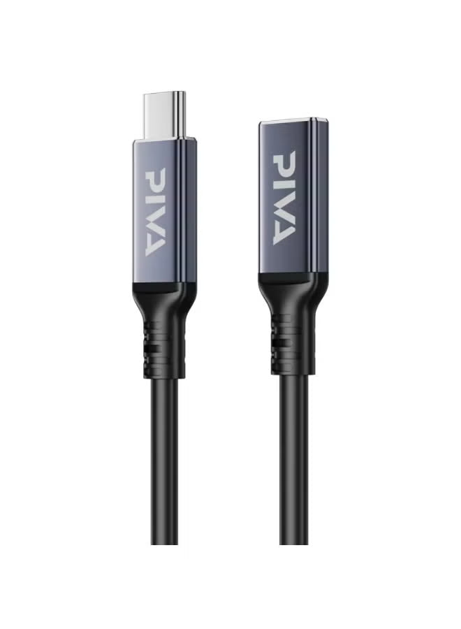 PIVA USB-C Extension Cable Thunderbolt 4 (Male to Female), 50cm Length, 40Gbps Data Transfer, PD 240W Fast Charging, 8K@60Hz Video Output, High-Performance Data, Audio & Video Transmission, Durable Design, Compatible with Smartphones, RedMagic, iPhone