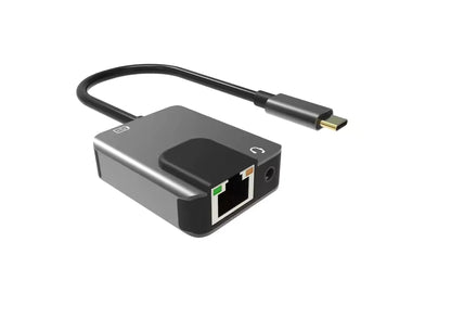 Sarafox 3in1 Type c To 3.5mm Audio with 1000mbp Rj45 network and PD3.0 Fast Charger For PUBG Gaming Razer Xiaomi Black Shark