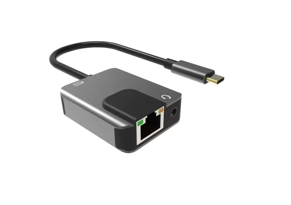 Sarafox 3in1 Type c To 3.5mm Audio with 1000mbp Rj45 network and PD3.0 Fast Charger For PUBG Gaming Razer Xiaomi Black Shark