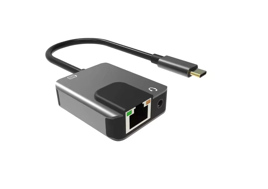 Sarafox 3in1 Type c To 3.5mm Audio with 1000mbp Rj45 network and PD3.0 Fast Charger For PUBG Gaming Razer Xiaomi Black Shark