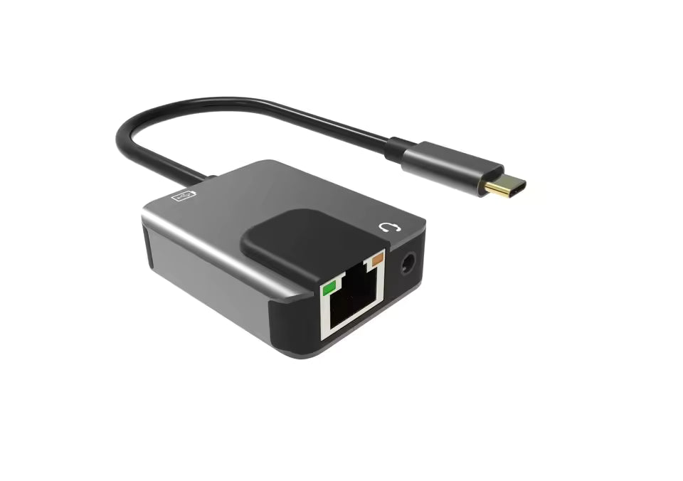 Sarafox 3in1 Type c To 3.5mm Audio with 1000mbp Rj45 network and PD3.0 Fast Charger For PUBG Gaming Razer Xiaomi Blackshark