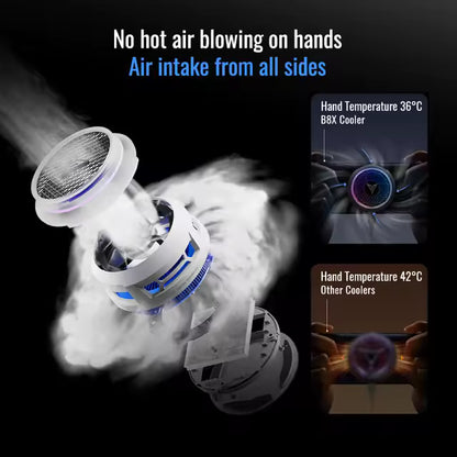Flydigi B8X Magnetic Phone Cooler Fan Ultra Fast Heat Dissipation Frequency Conversion RGB Radiator for iPhone iPad Android