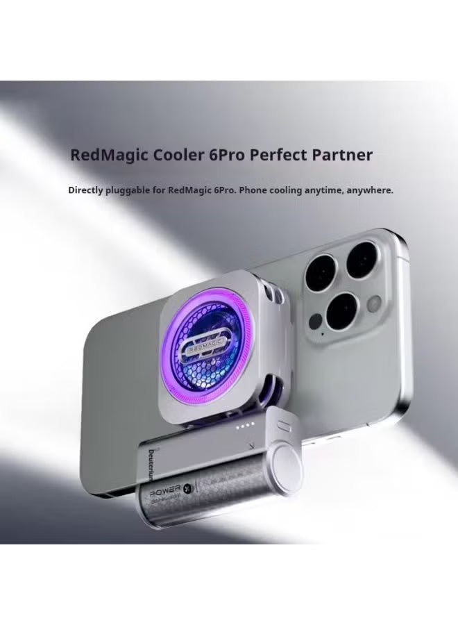 RedMagic 22.5W Mini Power Bank for RedMagic Coolers & Mobile Phones, Fast Charging, 5000mAh Capacity, Compatible with RedMagic 6 Pro Cooler & Below, iPhone and Samsung Devices (Power Bank Only) (LEBANON ONLY)