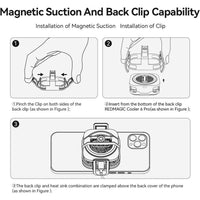 RedMagic 6 Pro Clip Only – Official Cooling Fan Mount (No Cooler Included)