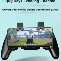 Mobile Piano 6-Finger Automatic Gaming Triggers with Integrated Cooler – Laser Precision Controller, Ultra-Fast Response, No Screen Blocking, Compatible with iPhone, RedMagic, Samsung & All Smartphones, Ideal for PUBG Mobile & Other Games