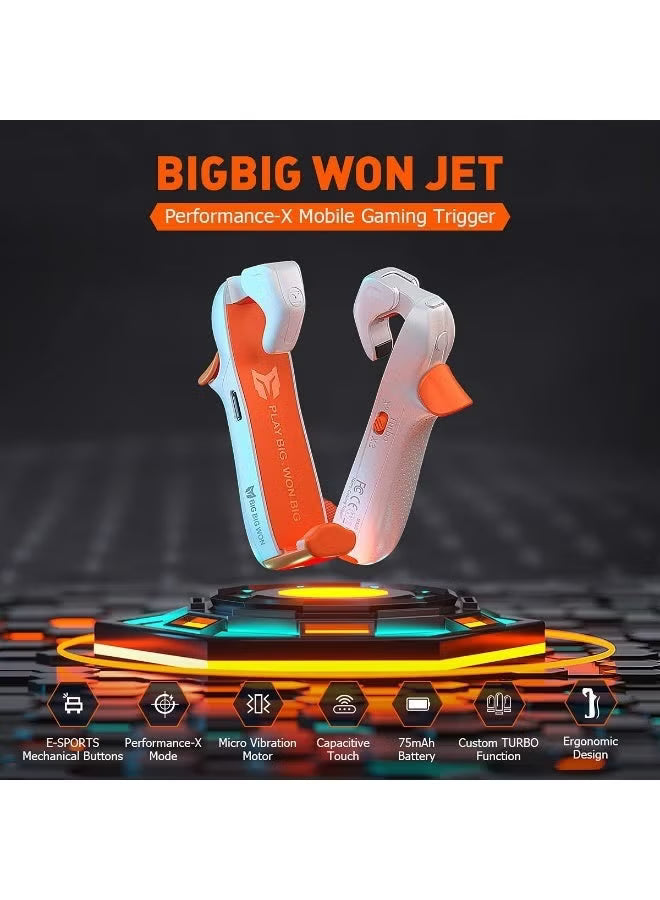 BIGBIG WON Automatic Laser Gaming Mobile Triggers, Super Fast Shooting, 75mAh lo