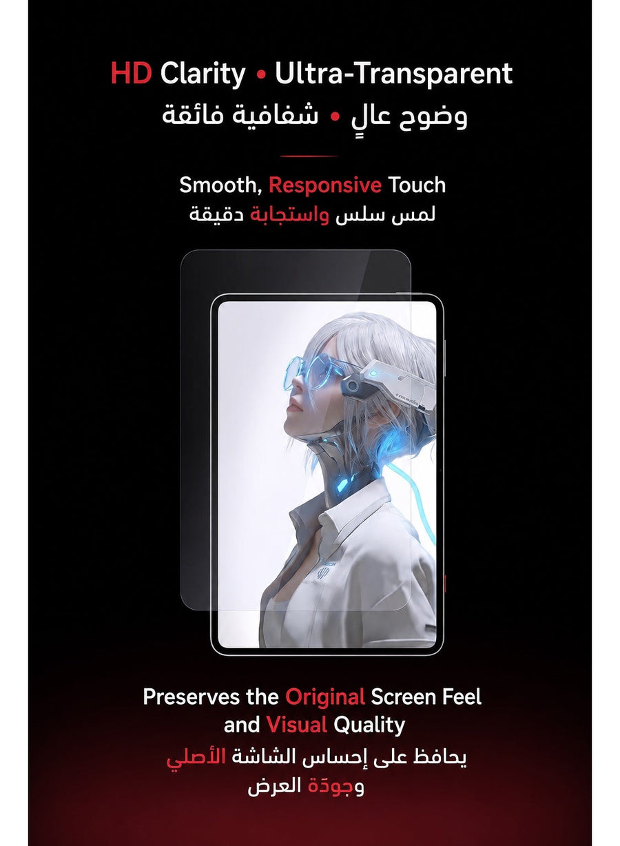 شاشة حماية لريدماجيك أسترا ٢ الاصلية، من الزجاج المقسّى، صلابة ٩ إتش، فائقة الوضوح ومقاومة للخدوش، متوافقة مع ريدماجيك استرا 2 ( 3 برو و5 برو)
