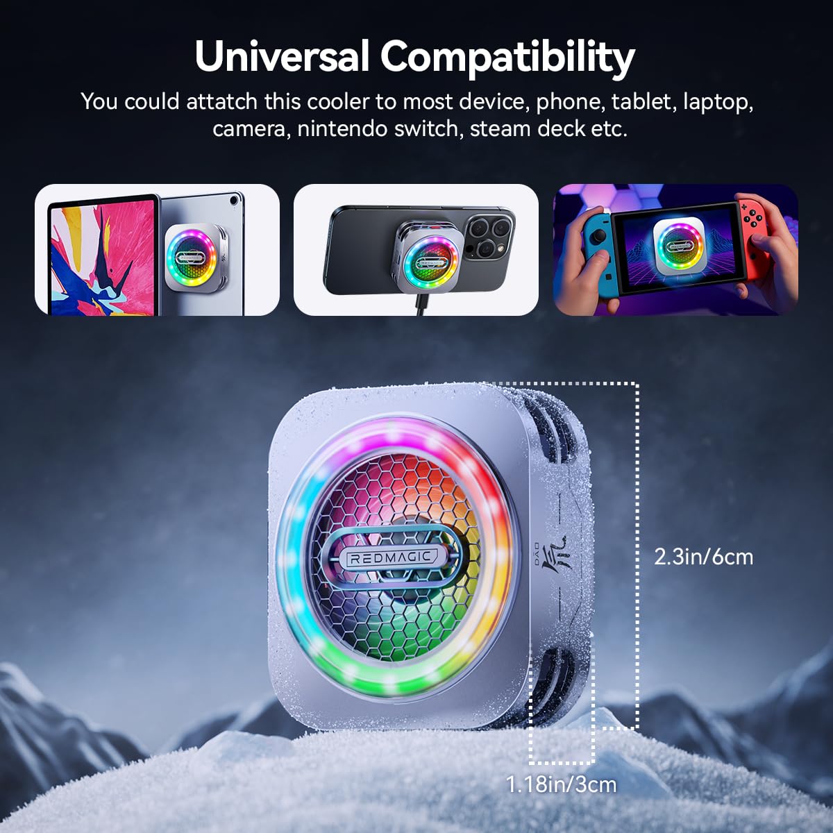 REDMAGIC Cooler 6 Pro + Magnetic Patch for IPAD/Mobile (LEBANON ONLY)
