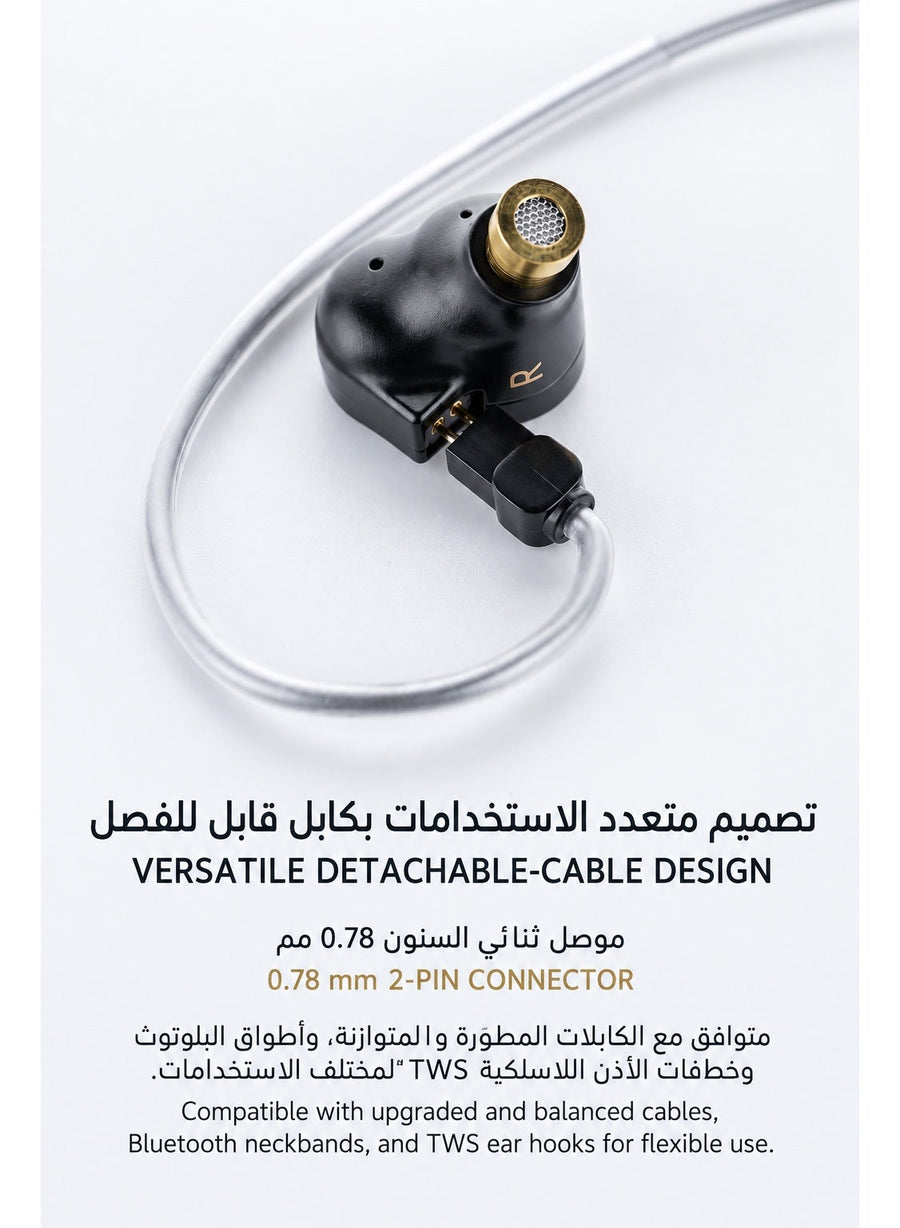 MOONDROP CHU II DSP Type-C IEM Headphones with Microphone, HiFi USB-C Wired In-Ear Monitor with 10mm Dynamic Driver, DSP Tuning, 3 Bass Modes, Detachable 0.78mm 2-Pin Cable for Music, Gaming, PC & Mobile