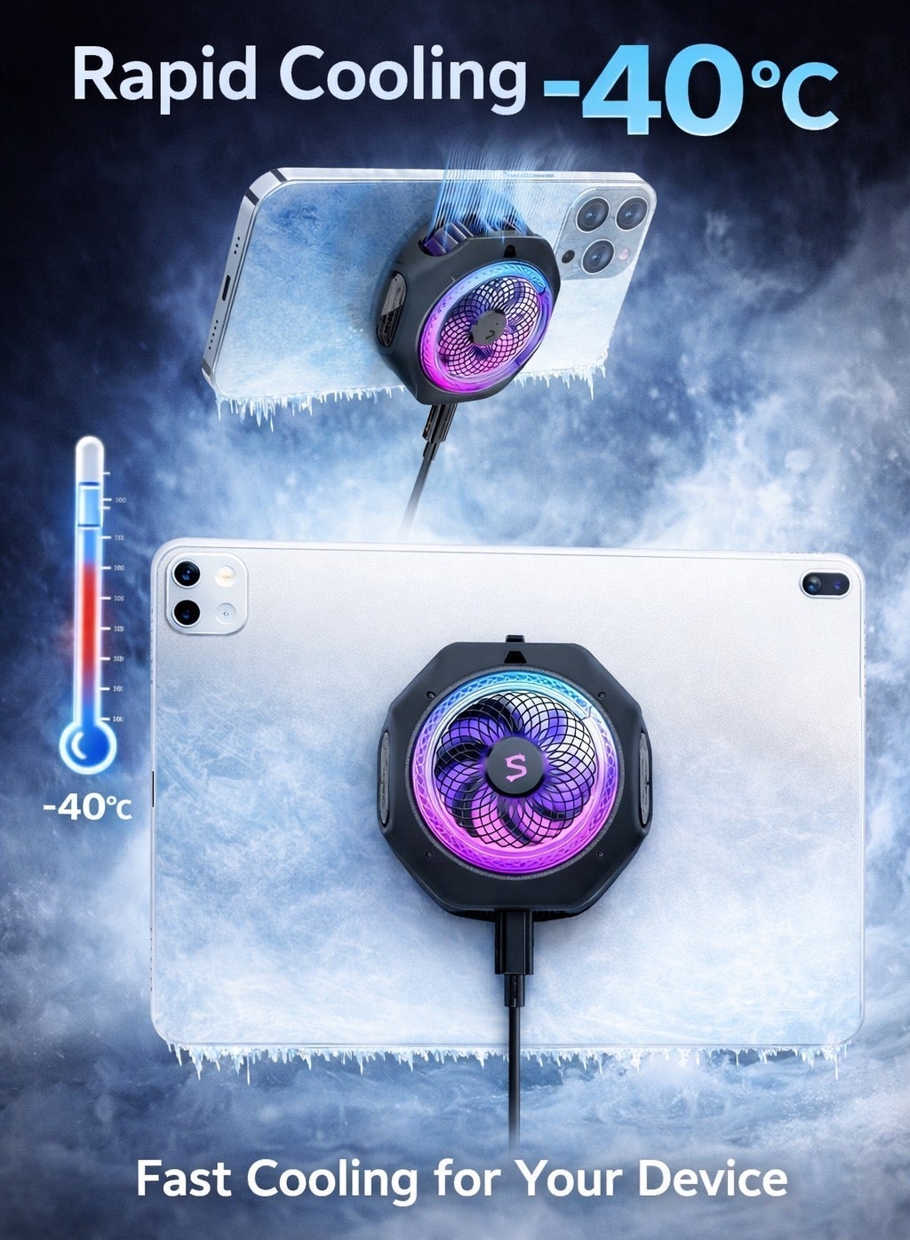 Phone cooler 4 Pro Magcooler – 27W High-Performance Magnetic Phone & iPad Cooler