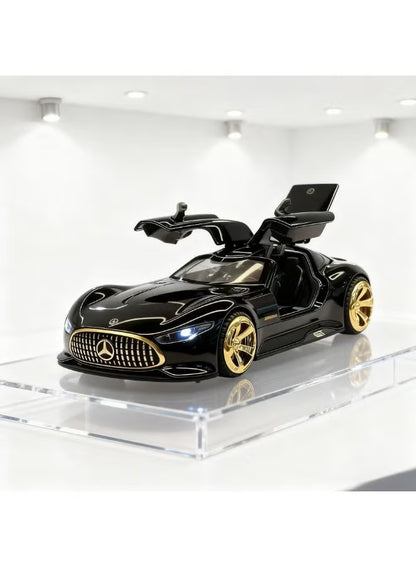 Mercedes-Benz AMG Vision GT Concept – Premium Black Diecast Model Car with Opening Gullwing Doors, Perfect for Gifts, Office Desk Decoration, Kids’ Rooms, and Collectors