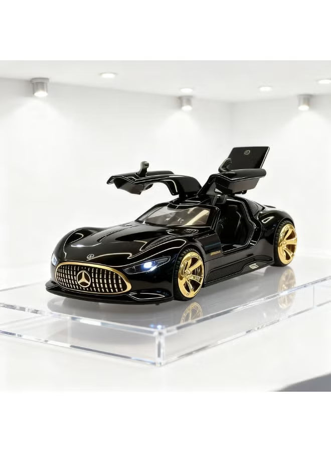Mercedes-Benz AMG Vision GT Concept – Premium Black Diecast Model Car with Opening Gullwing Doors, Perfect for Gifts, Office Desk Decoration, Kids’ Rooms, and Collectors