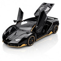 Lamborghini Centenario LP770-4 Concept – Premium Black and Gold Diecast Model Car with Opening Gullwing Doors, Perfect for Gifts, Office Desk Decoration, Kids’ Rooms, and Collectors