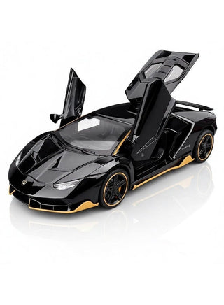 Lamborghini Centenario LP770-4 Concept – Premium Black and Gold Diecast Model Car with Opening Gullwing Doors, Perfect for Gifts, Office Desk Decoration, Kids’ Rooms, and Collectors