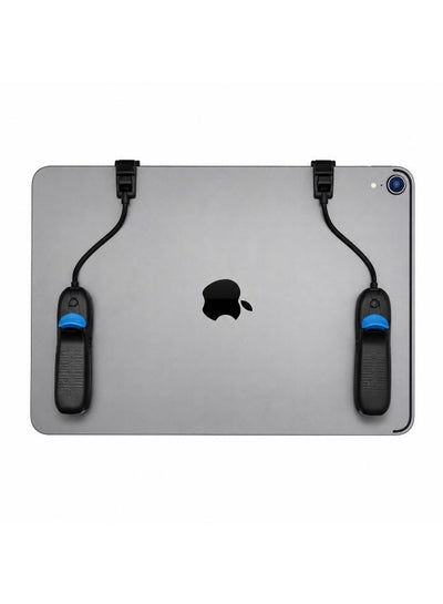IPAD Triggers Automatic Gaming Triggers for iPad & Tablets –Professional Magnetic Control, High Responsiveness, No Screen Blocking, Compatible with iPad Pro, RedMagic Astra, RedMagic Nova, and All iPads for PUBG Mobile and Other Games, 4-Finger, Black