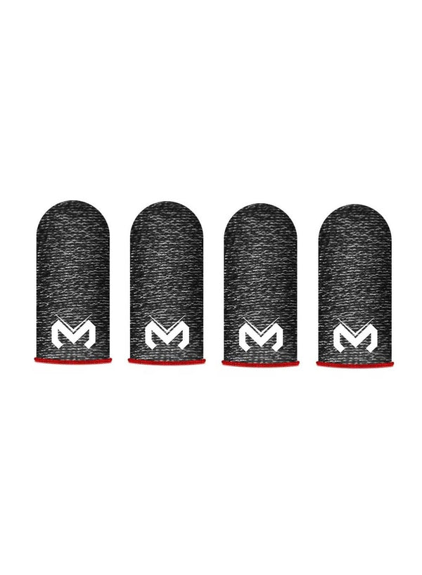 MEMO 4 FS01 Gaming Finger Sleeves – Anti-Sweat, High Sensitivity Touch Screen Fingertips, Anti-Slip & Breathable for Smooth Mobile Gaming Control – Compatible with iPhone, iPad, RedMagic, Samsung – Ideal for PUBG, COD & FPS Gaming (2 Pair - 4 PCS)