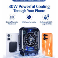 Phone Cooler RedMagic 5 – 30W Magnetic Gaming Fan with Semiconductor Heatsink | Magnetic Mobile Cooler for Android, iPhone, iPad & Tablets – Ideal for Mobile Gaming & Live Streaming