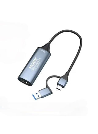 بطاقة التقاط فيديو HDMI بدقة 4K USB 3.0 و Type-C، محول بث وتسجيل الألعاب لأجهزة PS4، سويتش، الكمبيوتر، الكاميرات، والأجهزة المحمولة