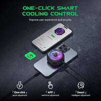 Black Shark Cooler 4 Pro Magnetic Phone and Ipad Cooler + magnetic sheet - Compatible with Smartphones, iPads – Includes Magnetic Base and Clip