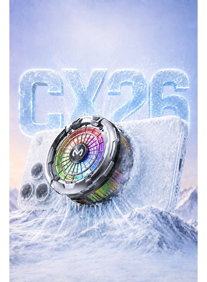 CX26 Ai Magnetic Smartphone Cooler, 30W Fast Cooling Semiconductor Radiator Fan 