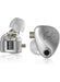 Z Castor Harman IEM Target Version IEM In-Ear Earphones – Dual Dynamic Drivers (10mm + 8mm), Tunable Sound with 4 Adjustment Switches (16 Profiles), Noise Isolating, 3.5mm, 0.75mm 2-Pin, Silver With Mic
