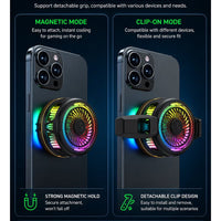 Blackshark 5 funcooler Phone Cooler, 20W Magnetic Cooling Fan with App Control, Ultra-Quiet Portable Cooling Pad, Strong Magnetic Attachment for iPhone, Android, RedMagic & iPad – Perfect for FPS Games like PUBG Mobile & Call of Duty Mobile
