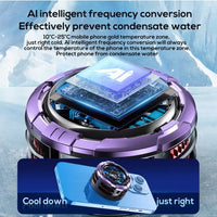 MEMO CX08 Ai Magnetic Smartphone Cooler, 23W Fast Cooling Semiconductor Radiator Fan for Gaming, Live Streaming & Vlogging – Ultra Quiet Heat Dissipation for iPhone 12/13/14/15 Series, Android Phones & iPad Tablets