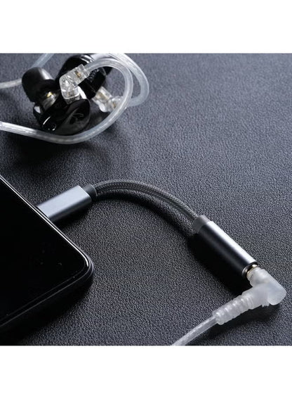 M01 USB-C to 3.5mm DAC Headphone Amplifier Adapter — Universal USB-C Hi-Res Audio Decoder with Dual Independent DAC & Amplifier Chips, Supports High-Impedance Headphones up to 600Ω — Compatible with USB-C Devices (Android, iPhone 15+/iPad, Laptops & Table