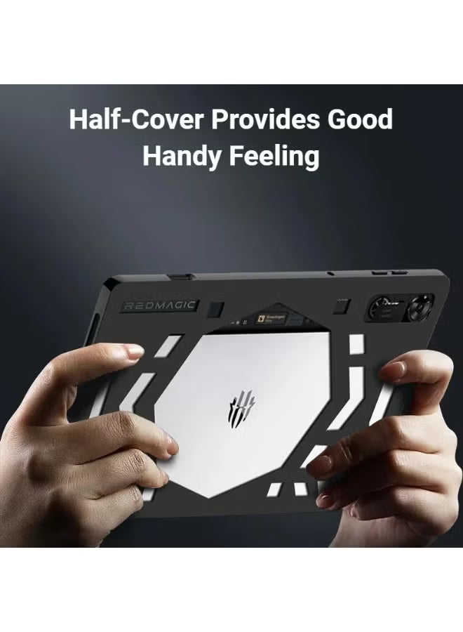 RedMagic Astra Cooling Protective Case and Cover by Baoru, Hollow Design for Heat Dissipation, Flexible TPU Material, Shock-Resistant, Anti Finger Print, Ultra-Thin and Lightweight for Gaming, RedMagic 3 Pro Tablet (Astra - black)