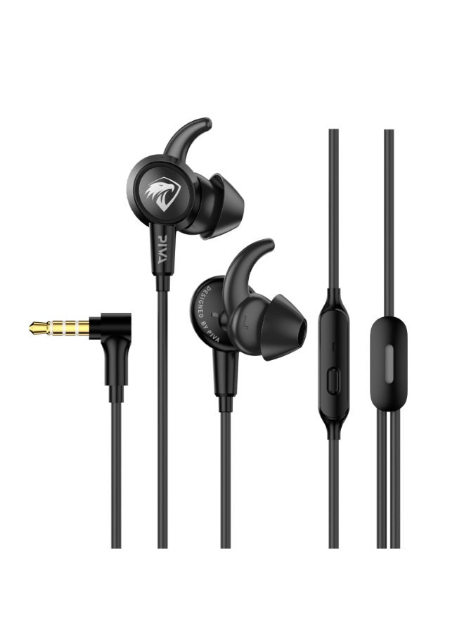 PIVA S6 Falcon Gaming Earphones 3.5mm Wired Earbuds with RGB Lighting Built-in S