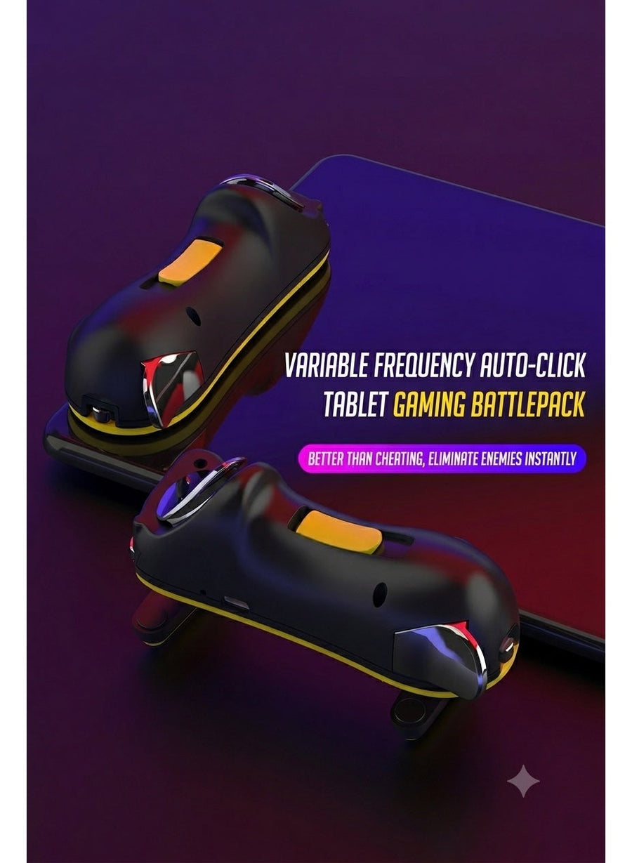 Generic IPAD Triggers JS62 6 fingers Automatic Gaming Triggers for iPad & Tablets – High Responsiveness, No Screen Blocking, Compatible with iPad Pro, RedMagic Astra, RedMagic Nova, and All iPads for PUBG Mobile and Other Games