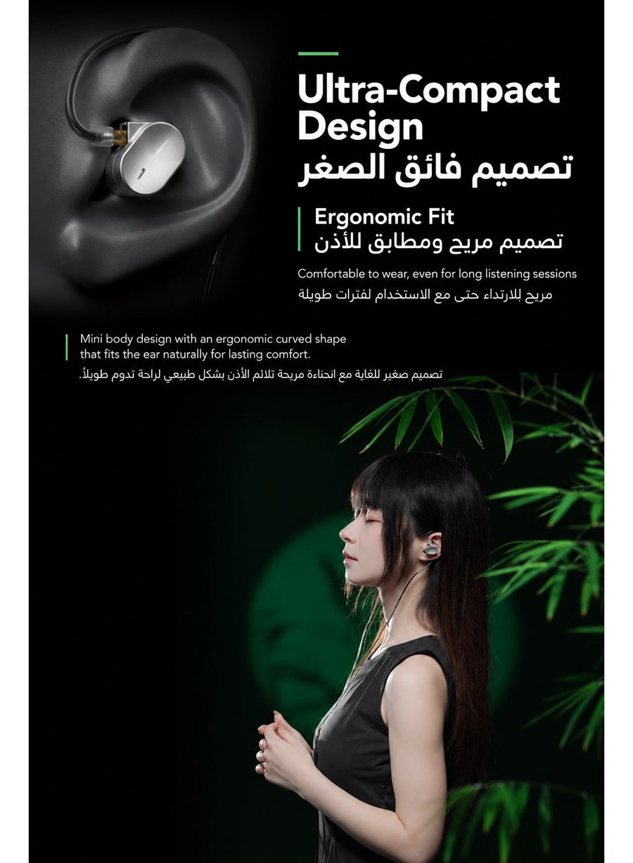 سماعات أذن سلكية مون دروب تشو 3 عالية الدقة للألعاب والموسيقى، سماعة مراقبة داخل الأذن، محرك ديناميكي 10 مم، غشاء مركب من الألمنيوم والمغنيسيوم، كابل قابل للفصل 0.78 مم، هيكل معدني وضبط صوت دقيق