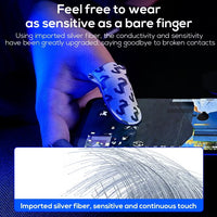 MEMO Ultra-Thin 0.3mm Gaming Finger Sleeves – High Sensitivity Silver Fiber, Sweat-Proof & Breathable, Anti-Slip for Smooth & Precise Touch Control – Includes Metal Storage Case – Compatible with iPhone, iPad, RedMagic, Samsung – Ideal for PUBG, COD & FPS