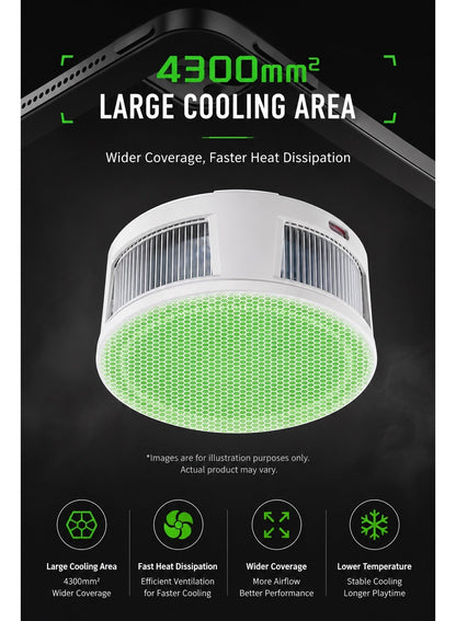 PIVA Titan T300 iPad Cooler, 40W Powerful Cooling, APP Smart Control, 360° Airfl