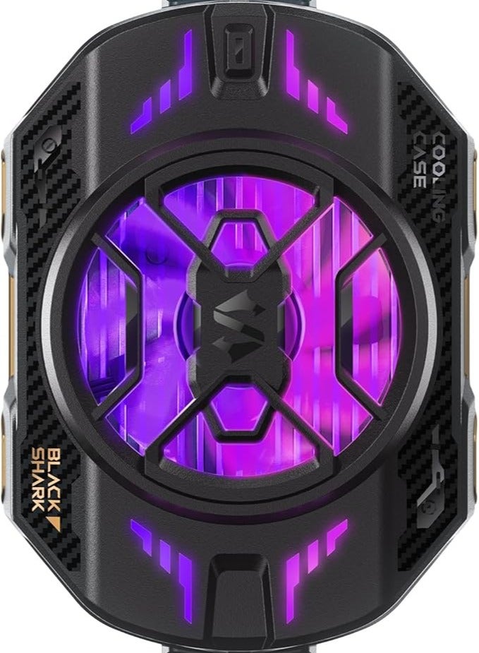 مبرد الهاتف بلاك شارك Black Shark 4 Pro بقوة ٢٧ واط – مروحة تبريد ذكية مع أوضاع تبريد وتحكم عبر التطبيق وإضاءة RGB – مثالي للألعاب، البث المباشر، والقيادة – متوافق مع هواتف آيفون وأندرويد من ٦٧ إلى ٨٨ ملم – للاستخدام مع الهواتف فقط