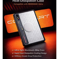 RedMagic Astra Cooling Protective Case and Cover By Coostart – Hollow Design for Heat Dissipation, Magnetic Support for Cooler Attachment, High-Transparency Clear Material, Shock-Resistant, Ultra-Thin and Lightweight for Gaming