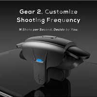 MEMO AK05 Automatic Laser Gaming Mobile Triggers, Super Fast Shooting, 25mah long lasting battery,High-Frequency Burst Mode, Alloy Buttons, IPhone/Android, Redmagic Compatible, PUBG Battlefield Accessory