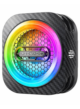 Phone Cooler RedMagic 6 Pro Plus Edition, 33W Magnetic Gaming Phone Cooler with 6000RPM Cooling Fan, RGB Light, 34dB Low Noise, with Magnetic suction sheet for iPhone, Android, Samsung, RedMagic, Tablets & Mobile Gaming, Black
