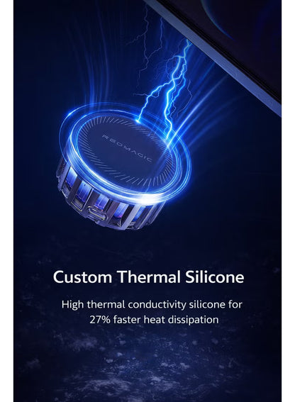 Phone Cooler RedMagic 4 Pro Magnetic Phone/Tablet Cooler –27W Ultra-Cooling Gaming Fan with Graphene Heatsink, Magnetic Mount – Cooling Fan For RedMagic Astra, Smartphones, Tablets, iPad & Steam Deck (Perfect for PUBG Mobile, COD & More)